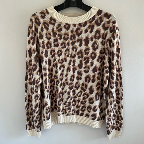 A New Day Women’s Leopard Print Sweater. - Picture 1 of 9